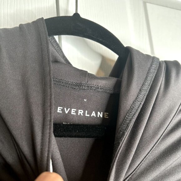 Everlane The ReNew Air Charcoal Black Long Sleeve Hoodie Men's Size Medium M - Picture 8 of 10